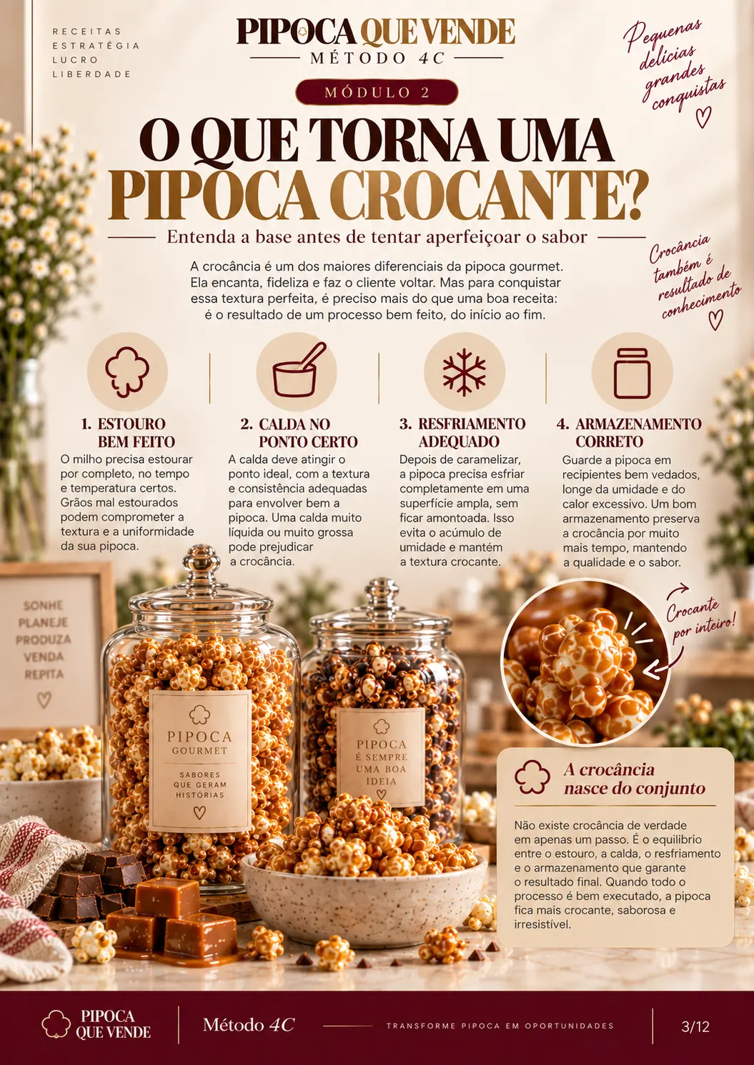 Página sobre o segredo da crocância
